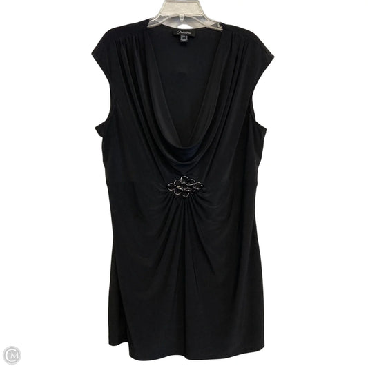 Top Sleeveless By Nueva In Black, Size: 1x