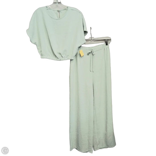 Pants Set 2pc By Shein In Green, Size: 8
