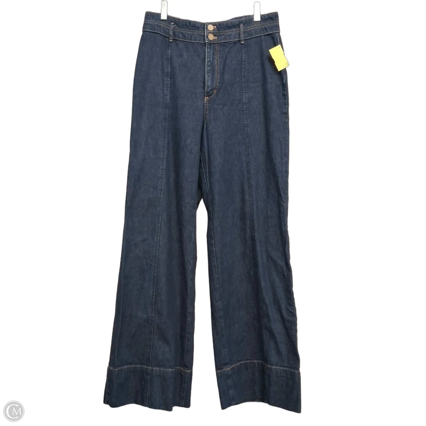 Jeans Wide Leg By Ann Taylor In Blue Denim, Size: 4
