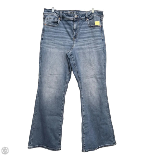 Jeans Jeggings By American Eagle In Blue Denim, Size: 16