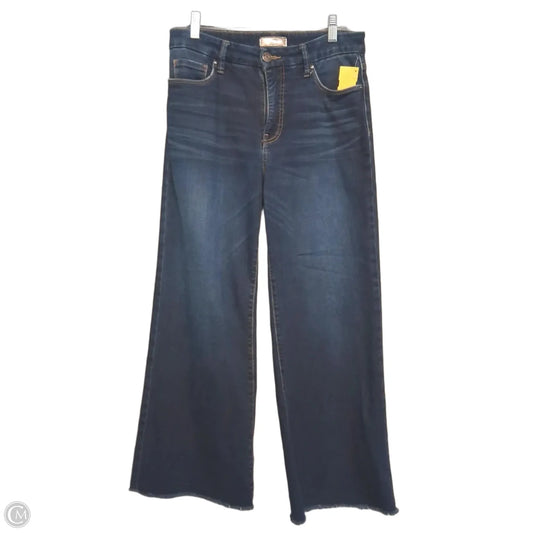 Jeans Wide Leg By Kut In Blue Denim, Size: 4