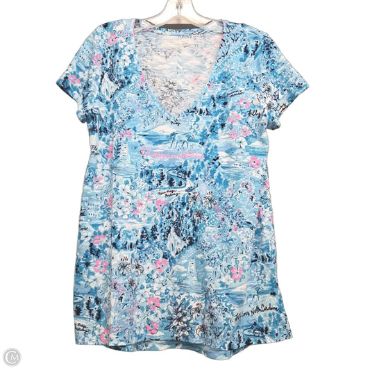 Top Short Sleeve Designer By Lilly Pulitzer In Multi-colored, Size: S