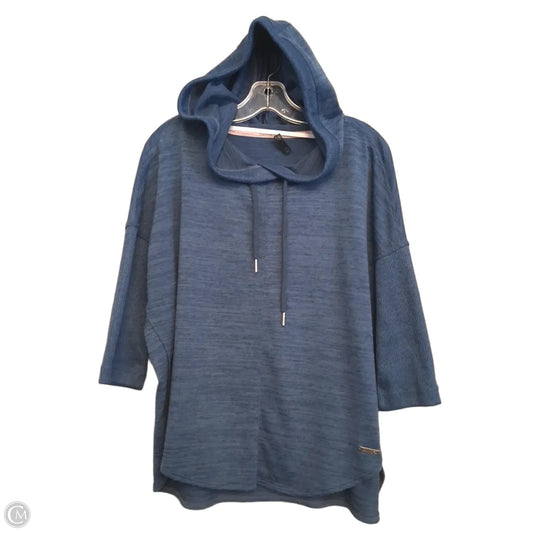 Top Long Sleeve By Calvin Klein In Blue, Size: S