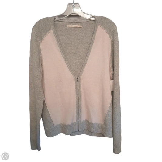 Sweater Cardigan By J Brand In Grey, Size: L