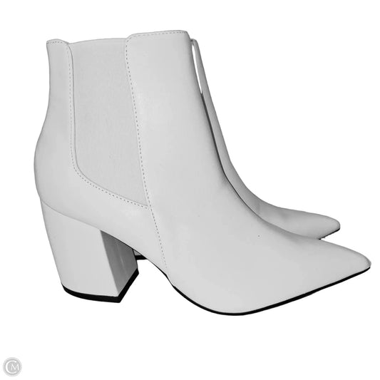 Boots Ankle Heels By Windsor In White, Size: 8