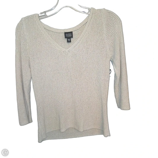 Sweater By Eileen Fisher In Tan, Size: Xs