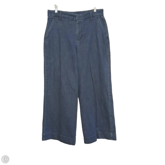 Jeans Wide Leg By Nine West In Blue Denim, Size: 12