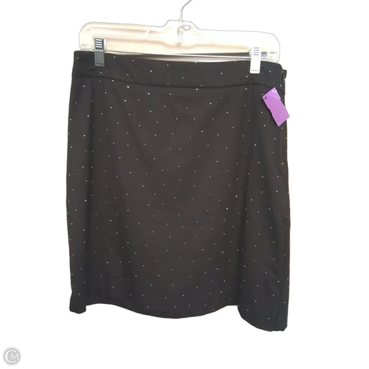 Skirt Mini & Short By Nine West In Black & Silver, Size: 8
