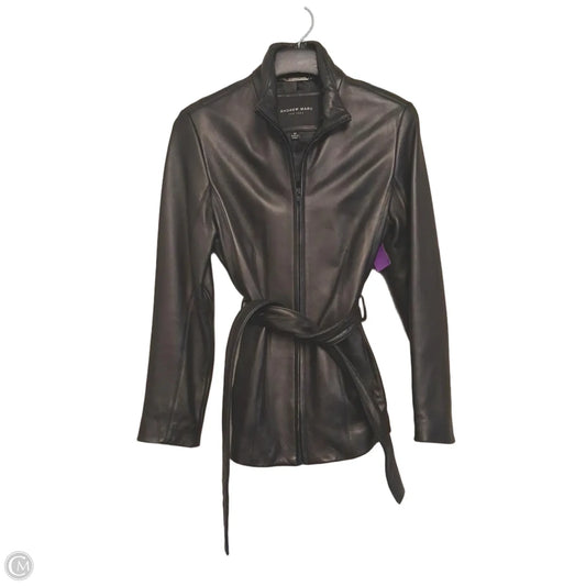 Jacket Leather By Andrew Marc In Black, Size: M