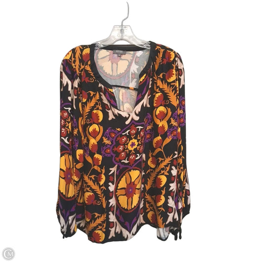 Top Long Sleeve By Haute Hippie In Multi-colored, Size: 2x