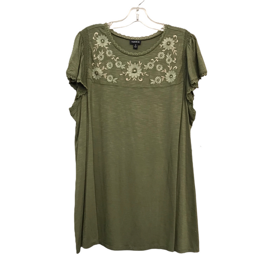 Top Short Sleeve By Torrid In Green, Size: 2x