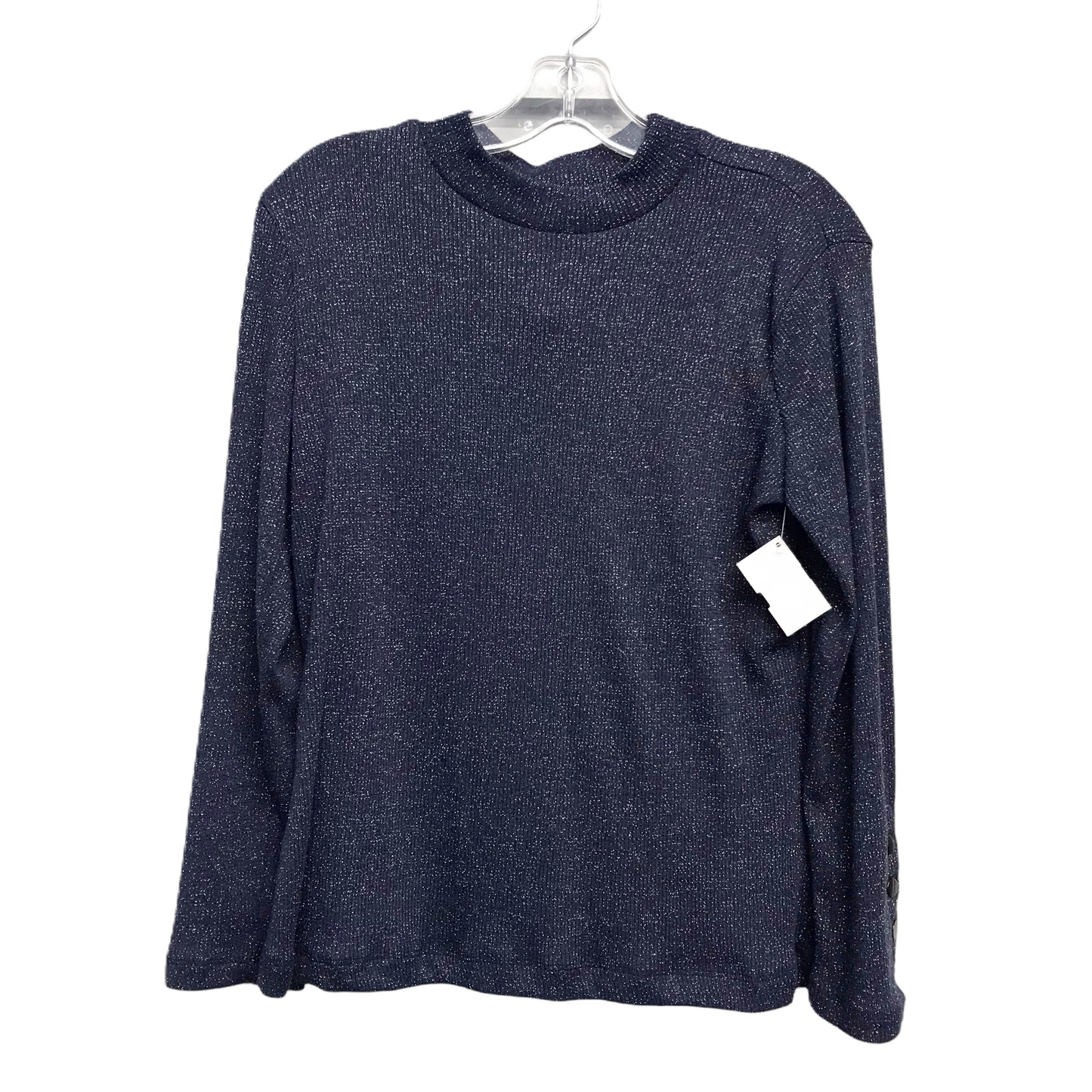 Top Long Sleeve By Violets & Roses In Navy, Size: Mp