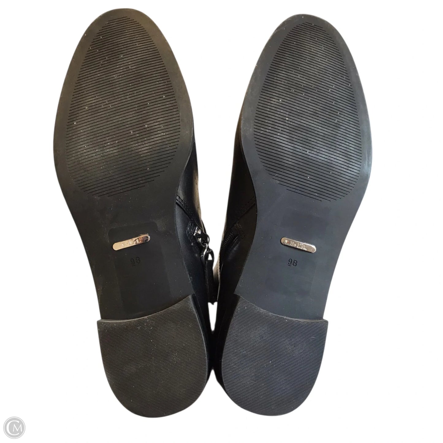 Boots Ankle Flats By Lauren By Ralph Lauren In Black, Size: 9
