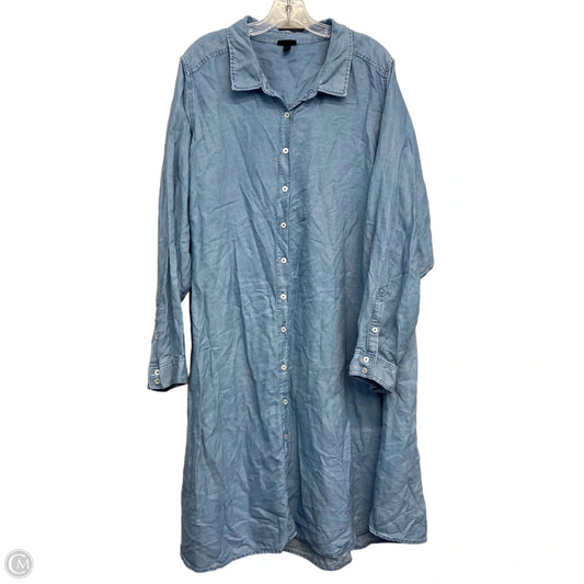 Dress Casual Midi By Torrid In Blue Denim, Size: 4x