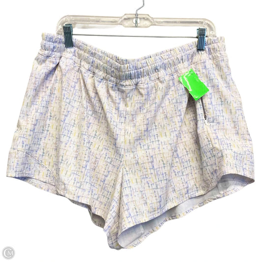 Athletic Shorts By Calia In White & Yellow, Size: Xl