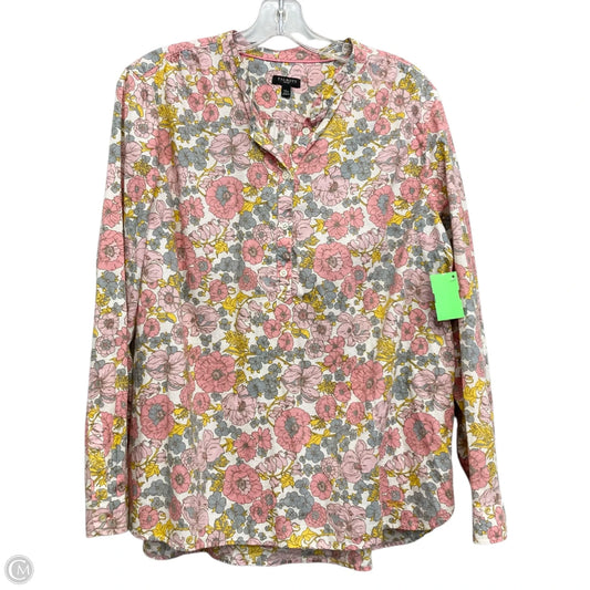 Top Long Sleeve By Talbots In Floral Print, Size: Xlp
