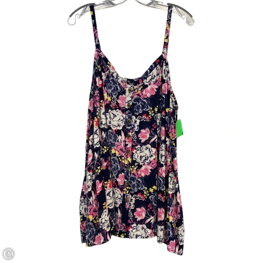 Top Sleeveless By Torrid In Blue & Pink, Size: 3x