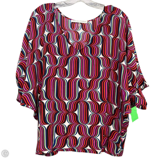 Top Short Sleeve By Trina Turk In Pink & Red, Size: S