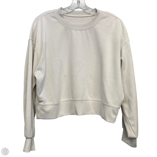 Athletic Sweatshirt Crewneck By Lululemon In Beige, Size: S