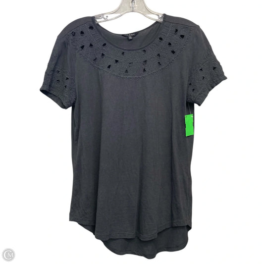 Top Short Sleeve By Lucky Brand In Grey, Size: S
