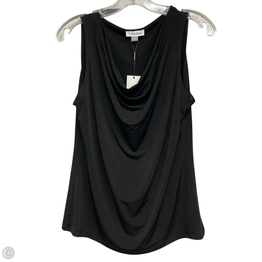 Top Sleeveless By Calvin Klein In Black, Size: L