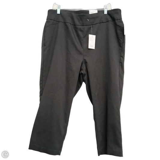 Capris By Croft And Barrow In Black, Size: 16