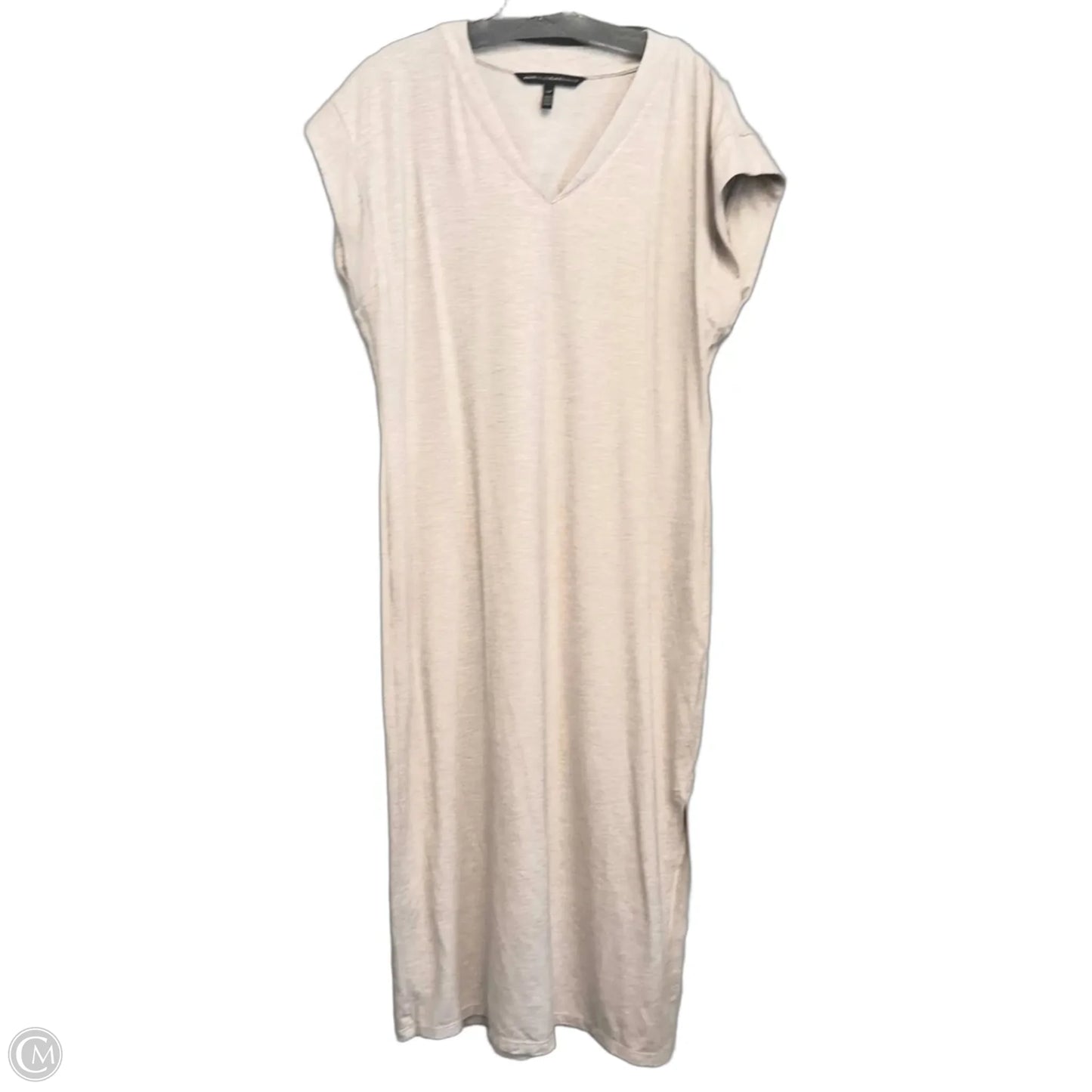 Dress Casual Midi By White House Black Market In Tan, Size: Lp