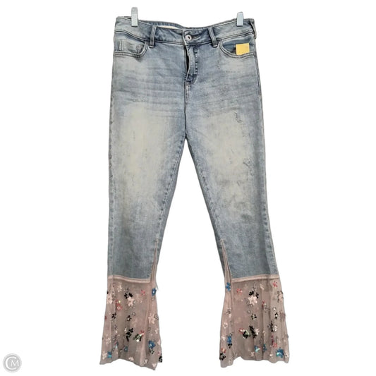 Jeans Cropped By Pilcro In Blue Denim, Size: 2