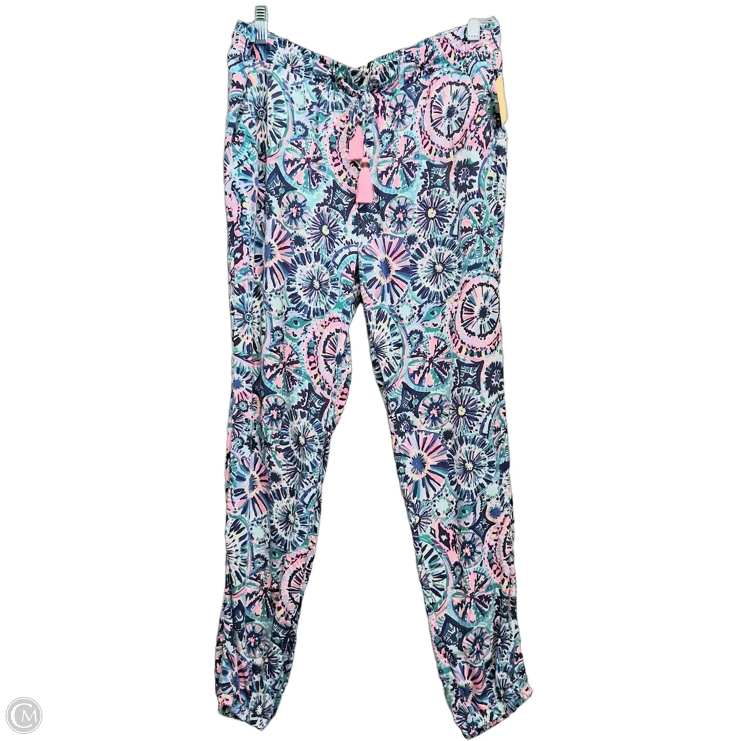 Pants Designer By Lilly Pulitzer In Blue & Pink, Size: 8