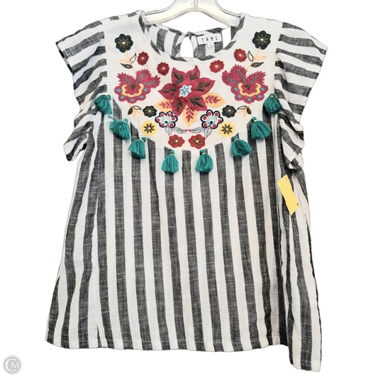 Top Sleeveless By Thml In Grey & White, Size: Xs