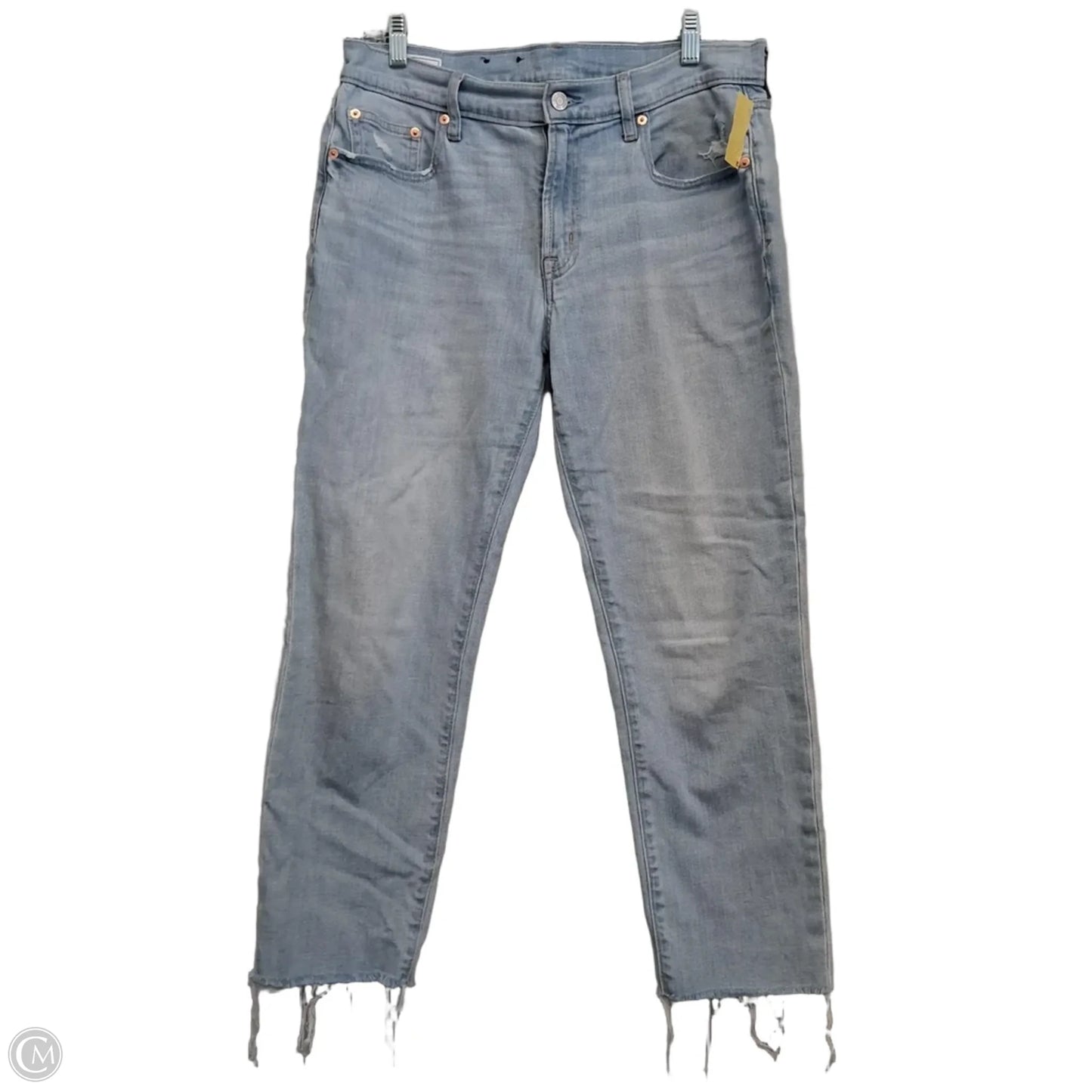 Jeans Straight By Gap In Blue Denim, Size: 6
