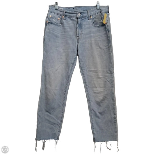 Jeans Straight By Gap In Blue Denim, Size: 6