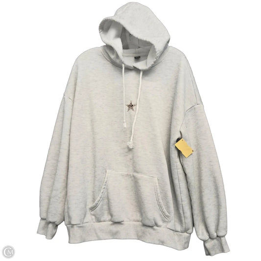 Sweatshirt Hoodie By Shein In Grey, Size: M