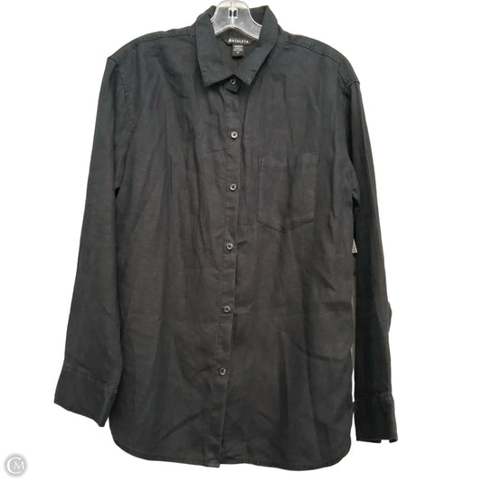 Top Long Sleeve By Athleta In Black, Size: M