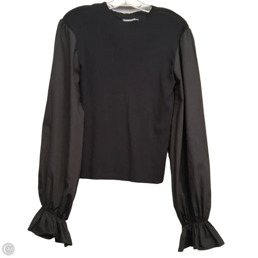 Top Long Sleeve By Anthropologie In Black, Size: L