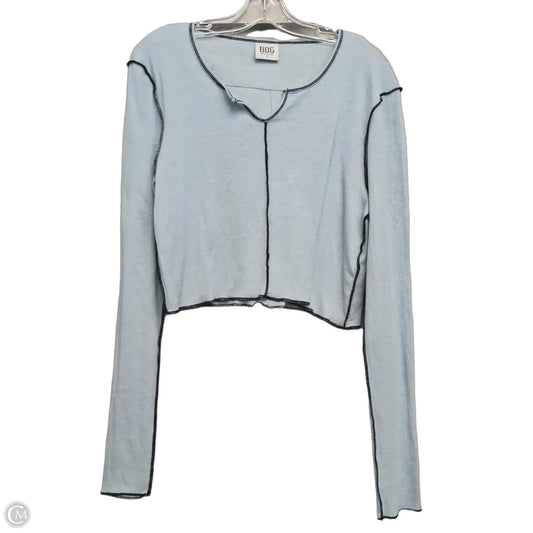 Top Long Sleeve By Bdg In Blue, Size: L