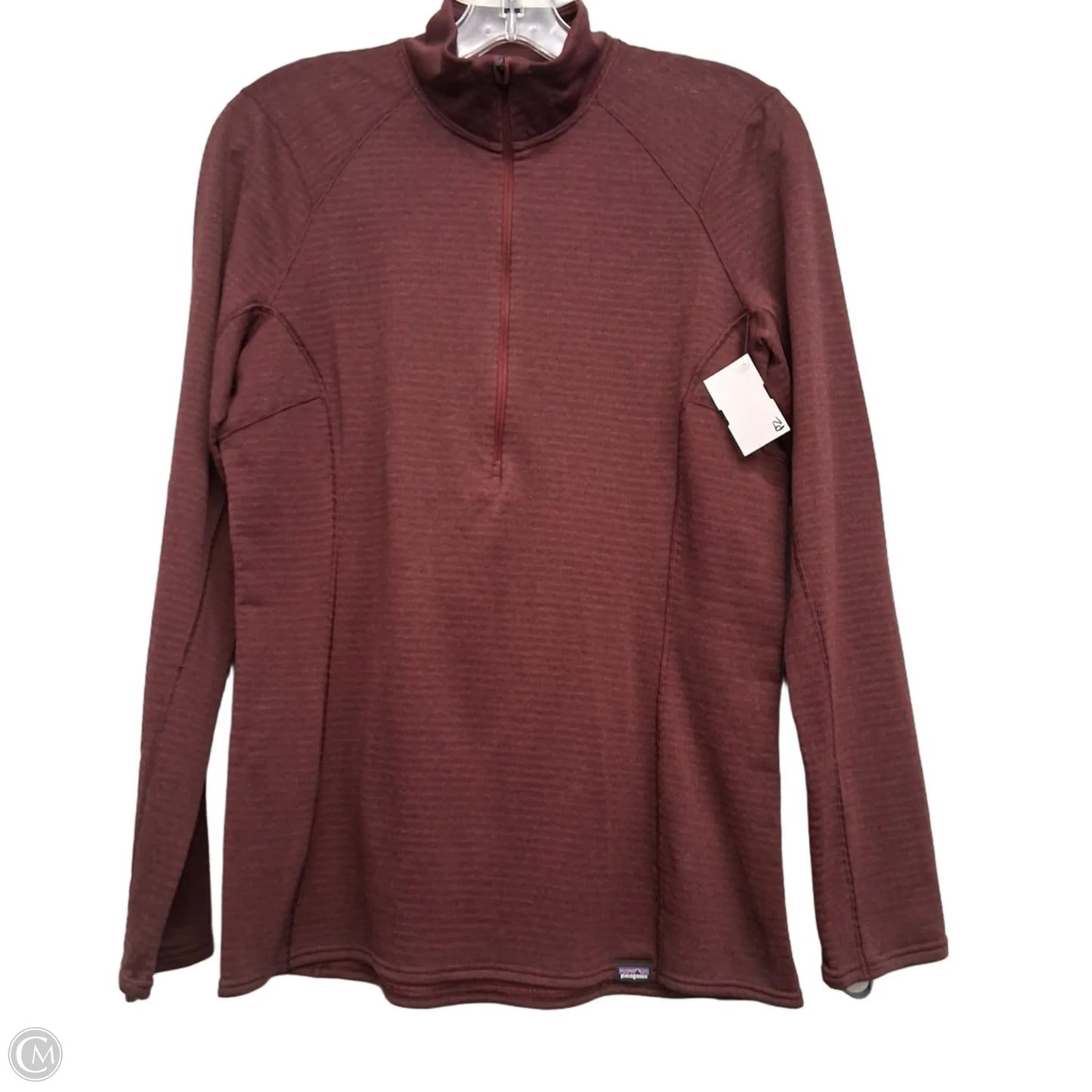 Athletic Top Long Sleeve Collar By Patagonia In Red, Size: M