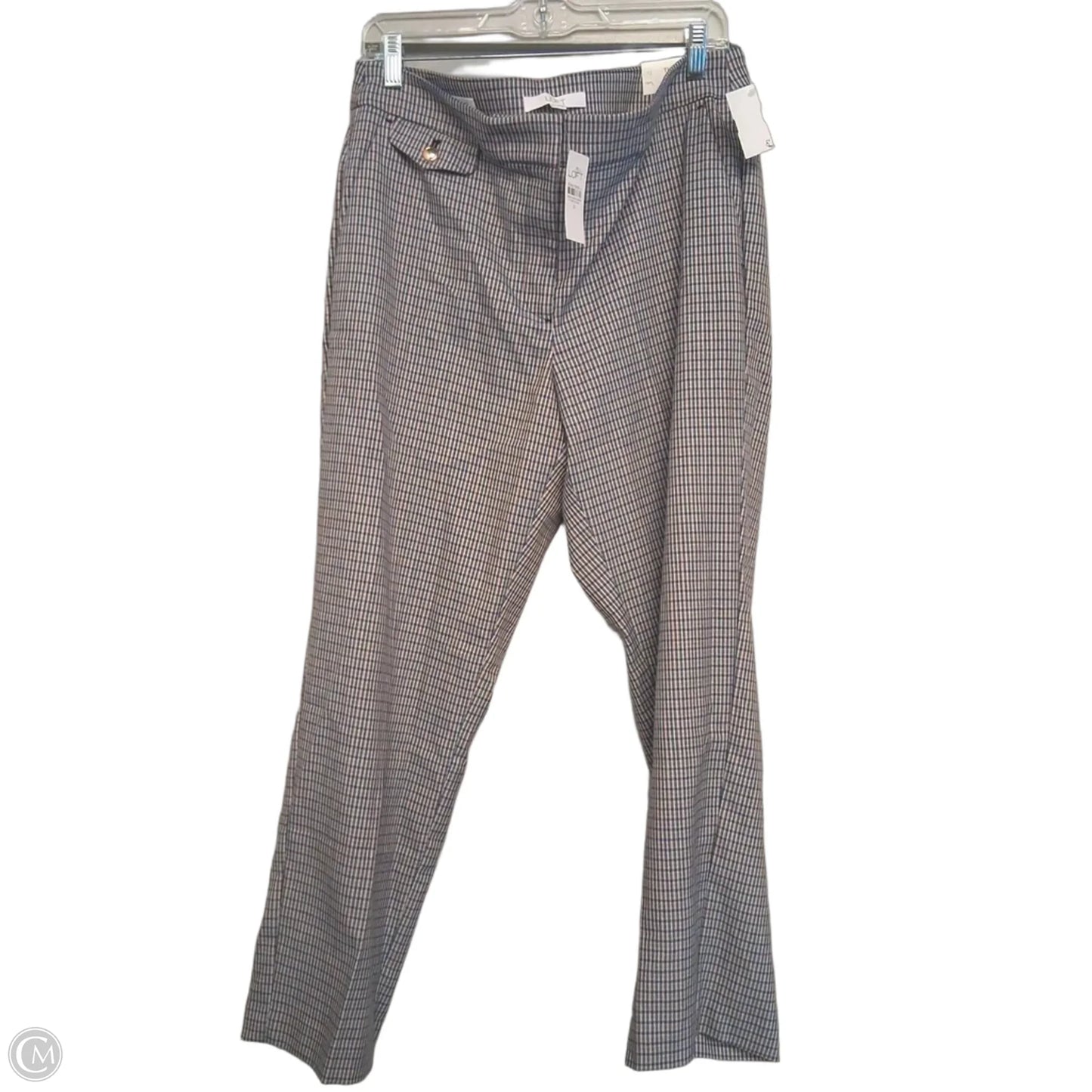 Pants Dress By Loft In Plaid Pattern, Size: 12