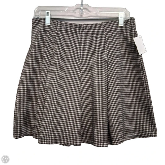 Skirt Mini & Short By Max Studio In Black & Cream, Size: L