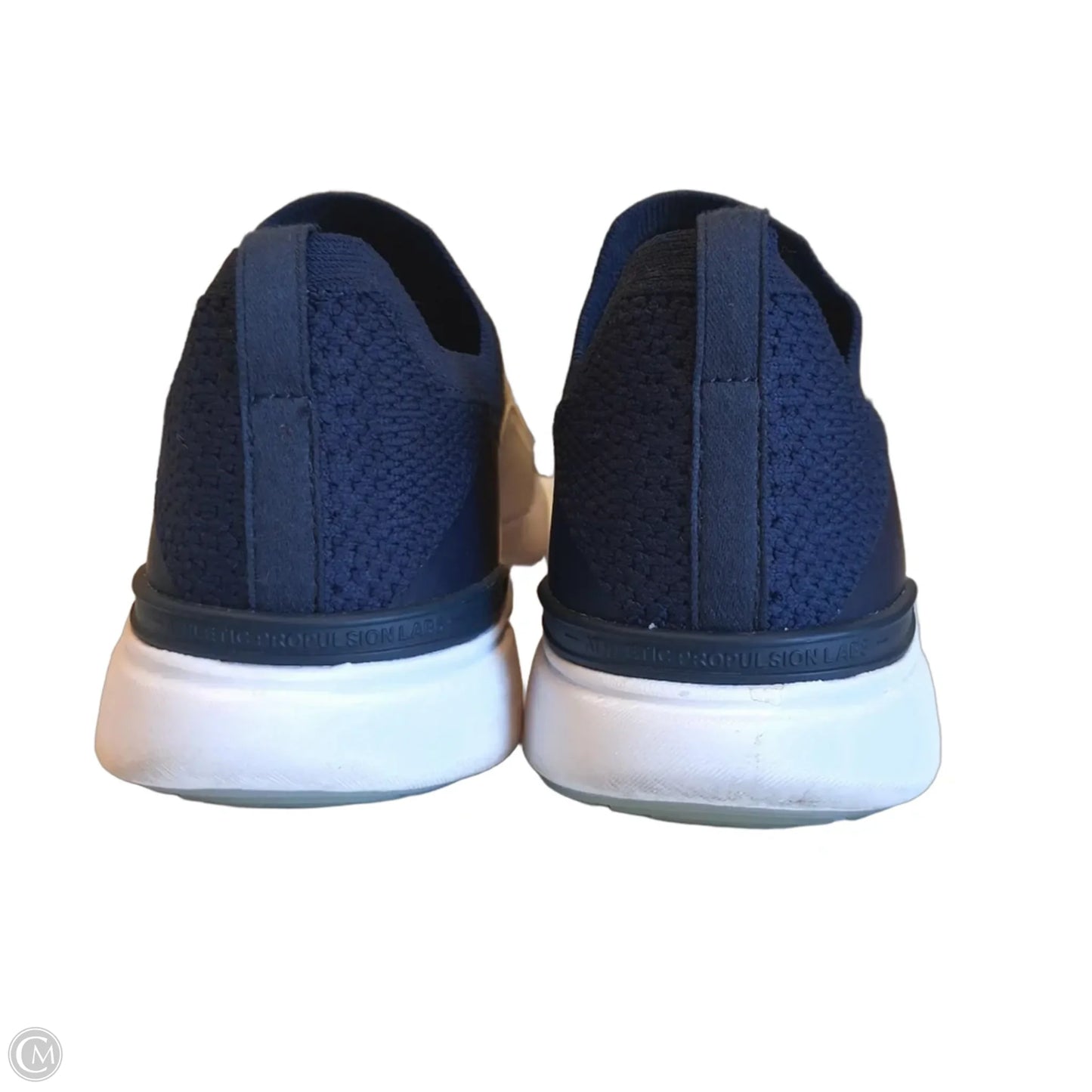 Shoes Designer By Apl In Blue & White, Size: 7.5