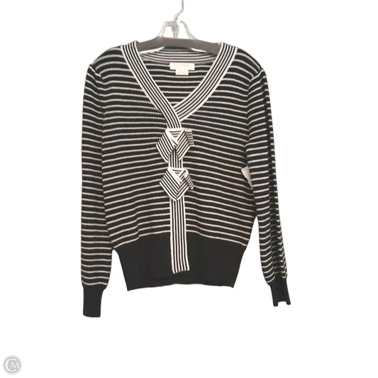 Sweater By Cocobleu In Black & White, Size: M
