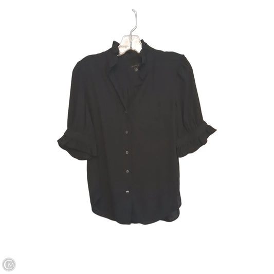Top Short Sleeve By Ann Taylor In Black, Size: S