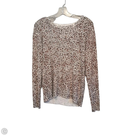 Sweater By Liz Claiborne In Animal Print, Size: M