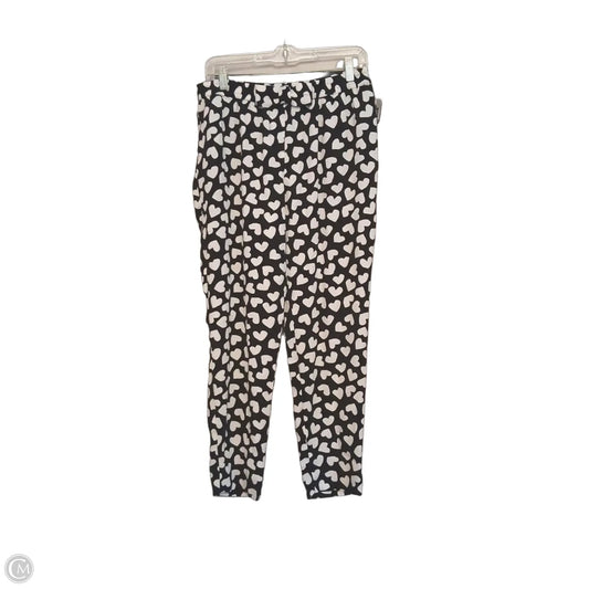 Pants Designer By Kate Spade In Black & White, Size: 8
