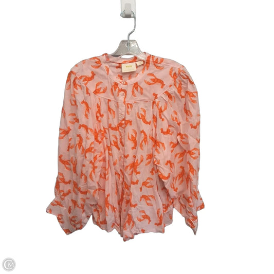 Top Long Sleeve By Maeve In Pink, Size: Xl