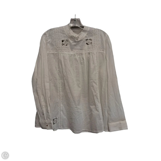 Top Long Sleeve By Eri + Ali In White, Size: Xl