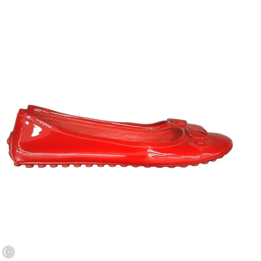 Shoes Luxury Designer By Louis Vuitton In Red, Size: 9.5