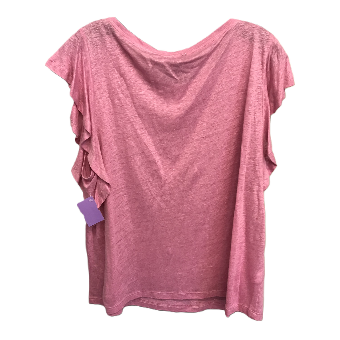 Pink Top Short Sleeve Basic By Ann Taylor, Size: Xl