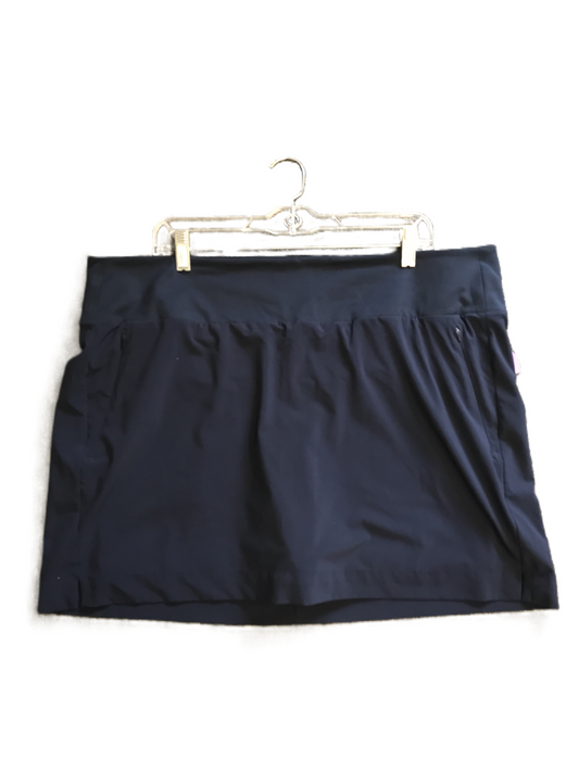 Navy Athletic Skort By Athleta, Size: 1x