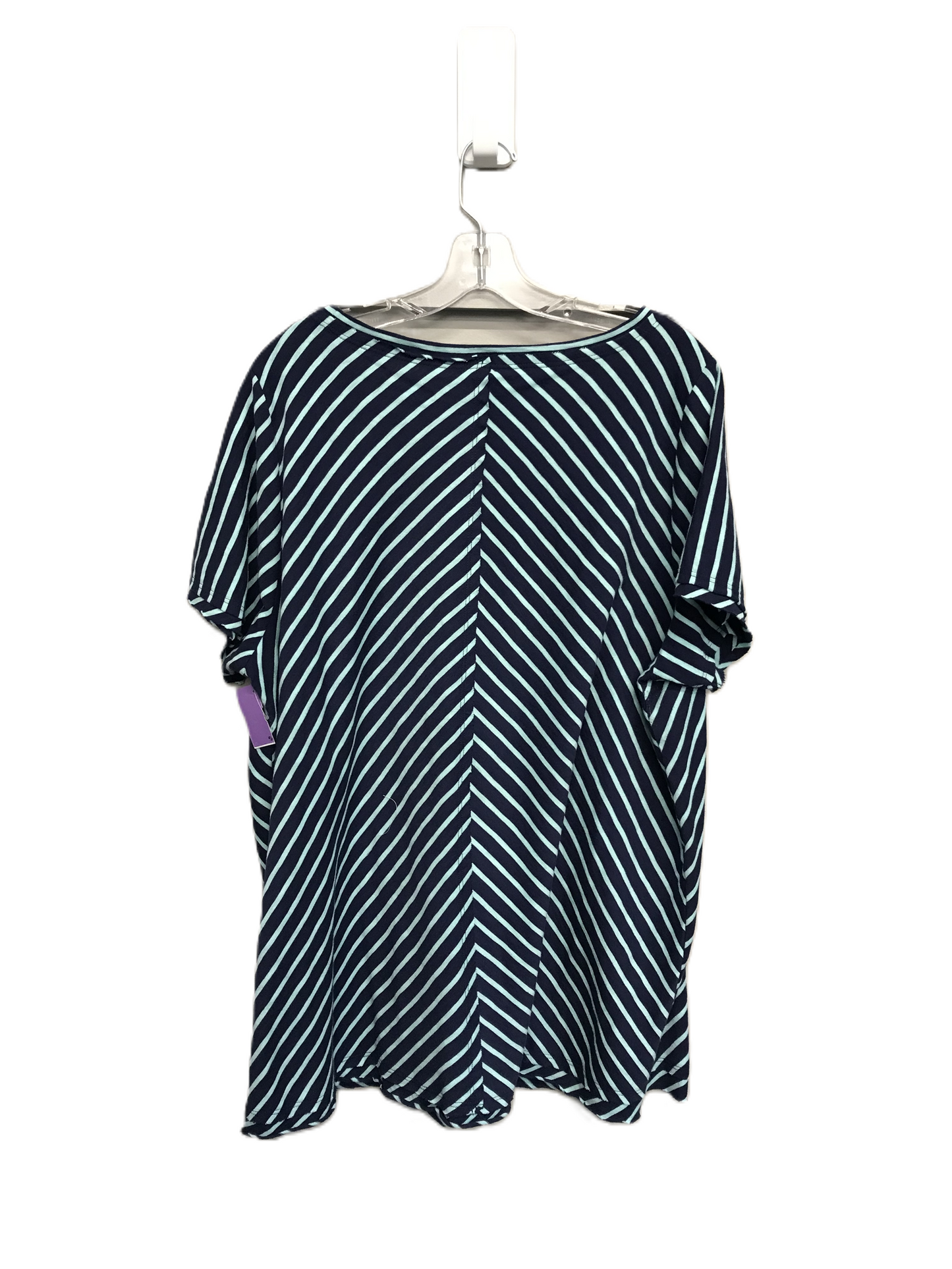 Striped Pattern Top Short Sleeve By Soft Surroundings, Size: 1x